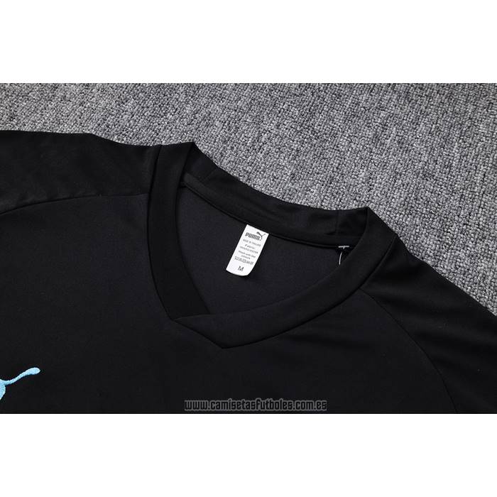 Chandal del Manchester City Manga Corta 2022-2023 Negro - Pantalon Corto